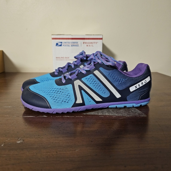 Xero Shoes - Xero Shoes HFS Minimalist Road Running Sneakers Blue Purple Womens 7.5 Worn Once